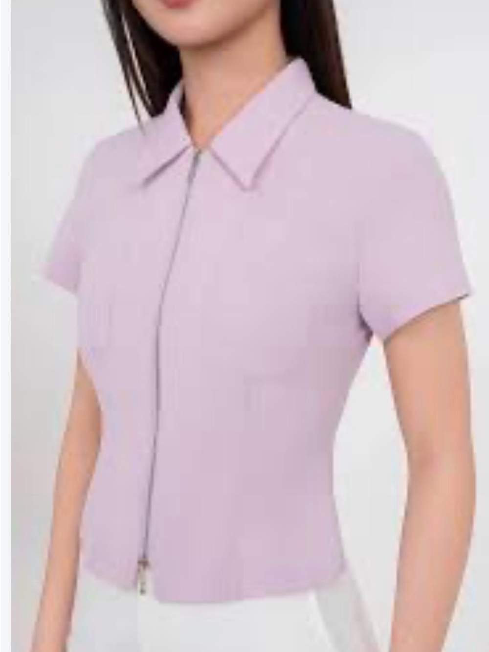 💜 NEW Karen Herman short sleeve lavender jacket